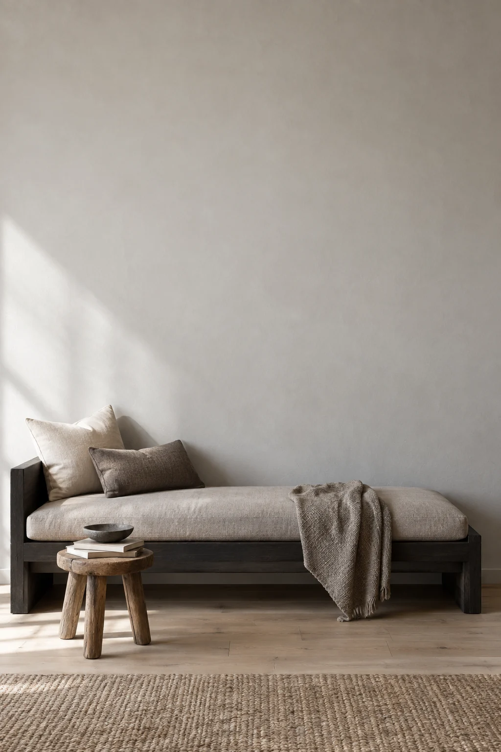 White oak Japandi room